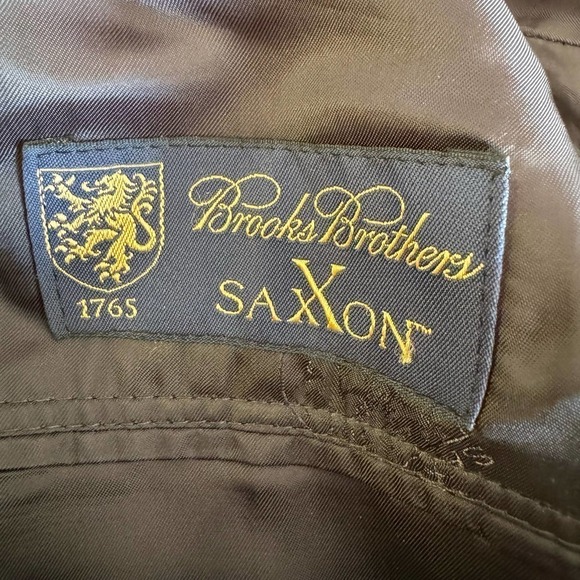 BROOKS BROTHERS SaxXon Sport Blazer Mens 43R Gray 100% Wool 1818 Madison - Picture 10 of 11